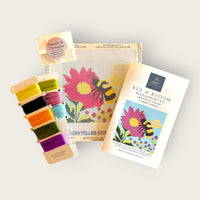 Bee & Bloom Needlepoint Kit — 13-ct Printed Canvas, Hand-Dyed Wool-Silk Thread