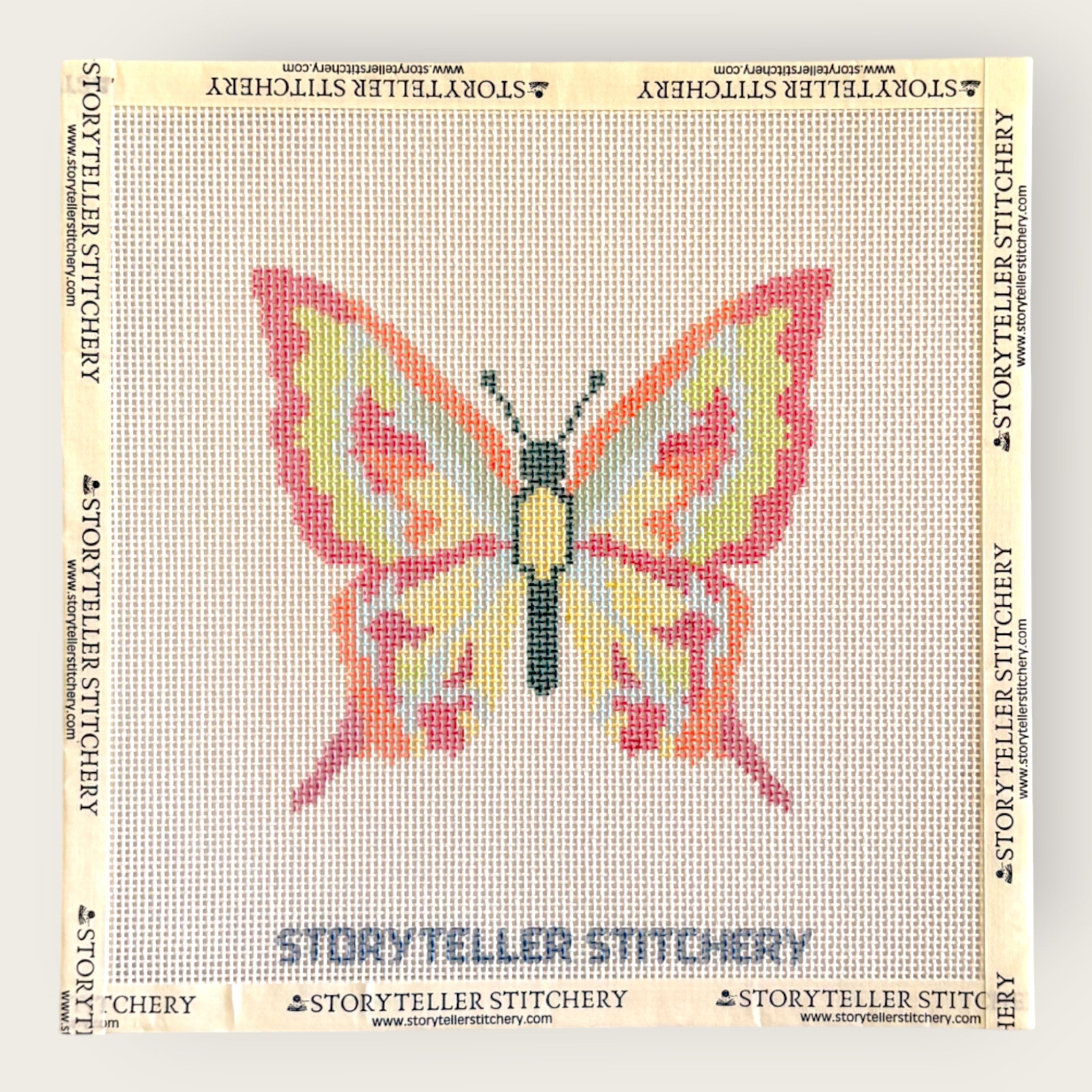 Butterfly Needlepoint Canvas — 13-ct Printed Canvas