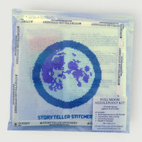 Full Moon Rising Needlepoint Kit — 13-ct Printed Canvas, Hand-Dyed Wool-Silk Thread