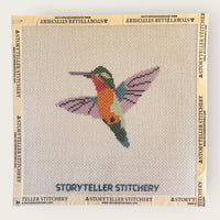 Hummingbird Needlepoint Canvas — 13-ct Printed Canvas