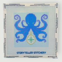 Octopus Needlepoint Canvas — 13-ct Printed Canvas