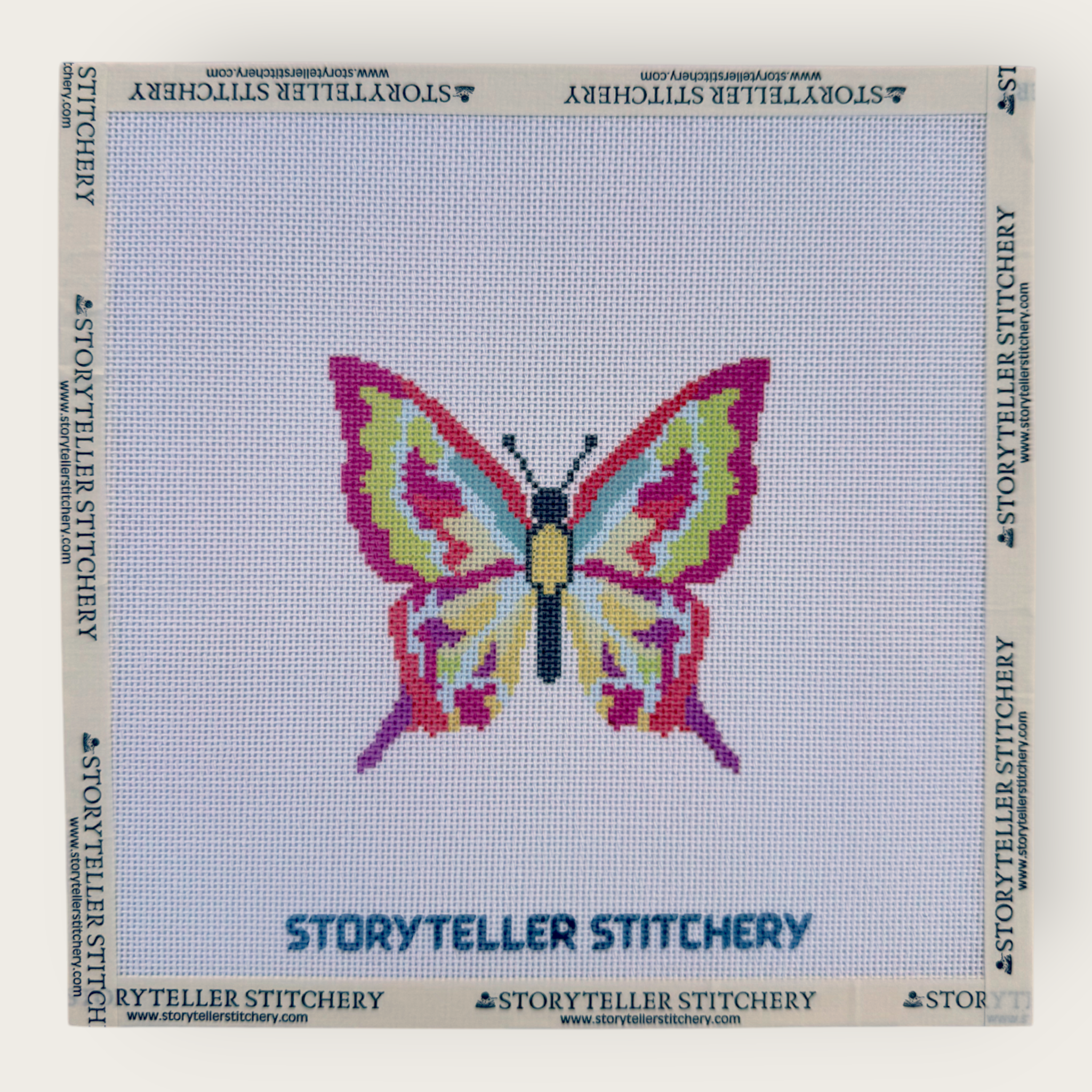 Butterfly Needlepoint Canvas — 18-ct Printed Canvas