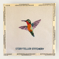 Hummingbird Needlepoint Canvas — 18-ct Printed Canvas