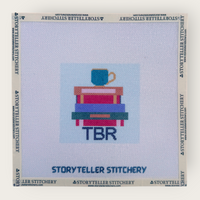 TBR List Needlepoint Canvas — 18-ct Printed Canvas