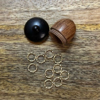 Wooden Acorn Stitch Marker Set