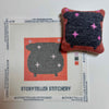 Spooky Cauldron Mini Needlepoint Kit – Wool-Stuffed Ornament or Pincushion