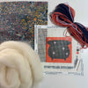 Spooky Cauldron Mini Needlepoint Kit – Wool-Stuffed Ornament or Pincushion