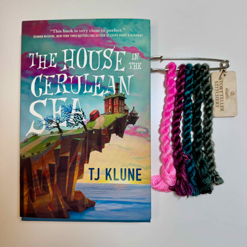 Cerulean Sea  - Hand-Dyed Silk Floss (Inspired by The House in the Cerulean Sea)