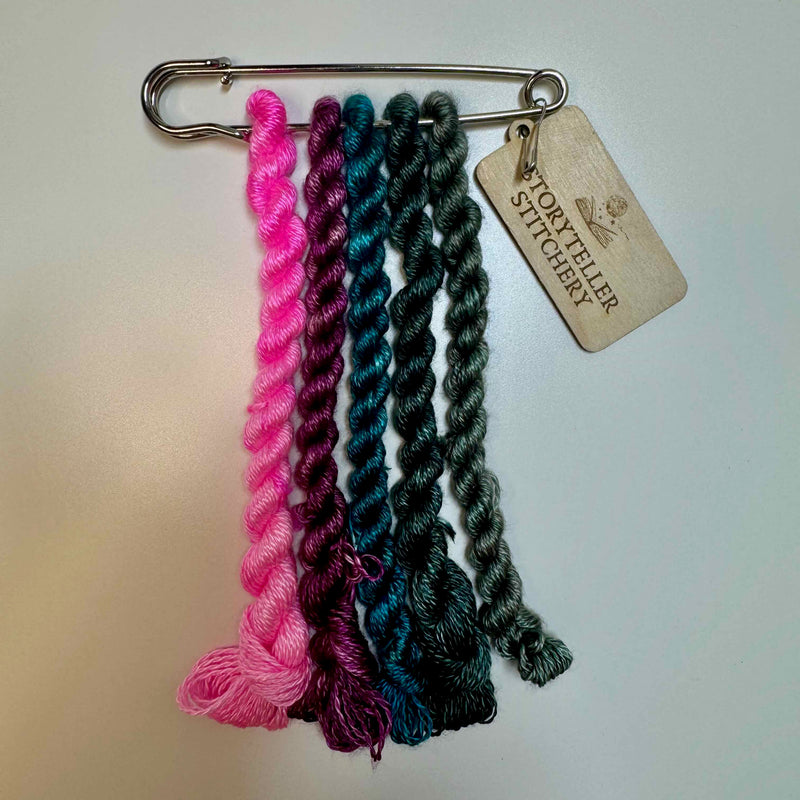 Cerulean Sea  - Hand-Dyed Silk Floss (Inspired by The House in the Cerulean Sea)