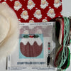 Christmas Pud Mini Needlepoint Kit – Wool-Stuffed Ornament or Pincushion