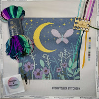 Midnight Garden — Modern Needlepoint Kit (Large Design)
