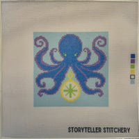 Compass of the Deep — Modern Needlepoint Kit (Small Design)