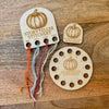 Pumpkin Stitching Bundle – Thread Organizer + Needle Minder