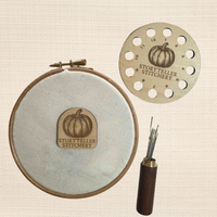 Pumpkin Stitching Bundle – Thread Organizer + Needle Minder