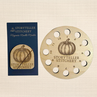 Pumpkin Stitching Bundle – Thread Organizer + Needle Minder