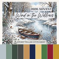 Yarn Advent. Wind in the Willows: The River Bank in Winter
