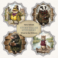 Yarn Advent. Wind in the Willows: The River Bank in Winter
