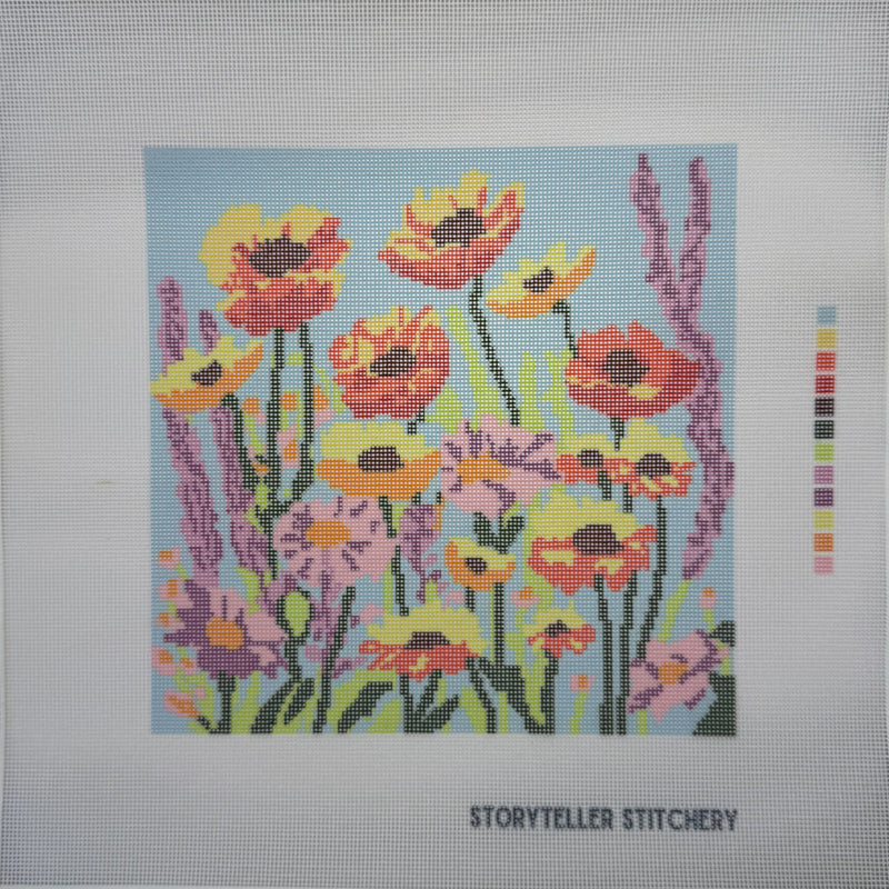 Wildflowers — Modern Needlepoint Kit (Large Design)