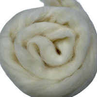 100% Wool Stuffing – Natural Plastic-Free Fill for Needlework Finishing (1 oz.)