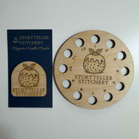 Christmas Pudding Needle Minder — Festive Magnetic Needle Keeper