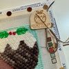 Christmas Pudding Needle Minder — Festive Magnetic Needle Keeper